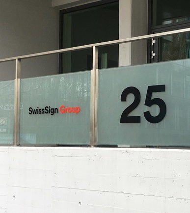 Aussenansicht des SwissSign Gebäude